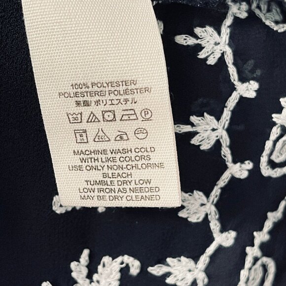 Free People Sheer Fairy Pennies Sequel Top Womens Size XS Blue Embroidered Boho - Picture 6 of 9